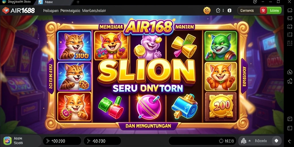 Tampilan gameplay Slot yang seru dan mengasyikkan di AIR168.