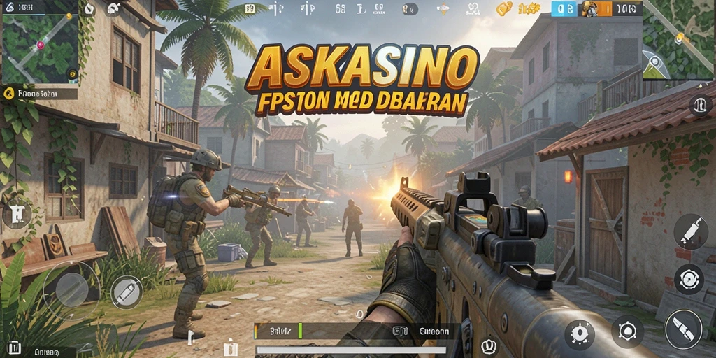 Gameplay seru di ASKASINO dengan aksi FPS yang mendebarkan.