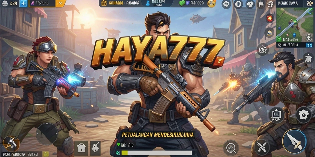 Tampilan gameplay mendebarkan di HAYA777 dengan aksi Battle Royale yang seru.