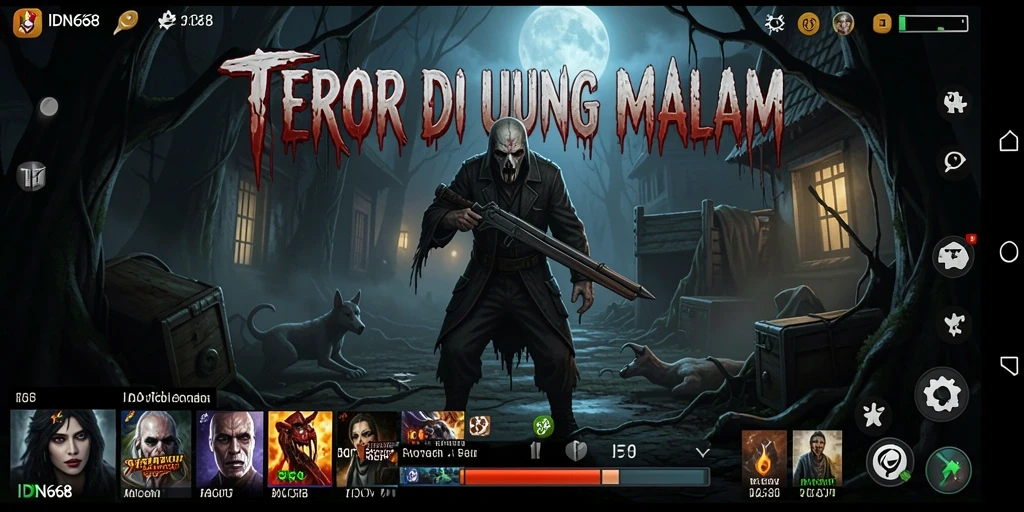 Screenshot IDN668 menampilkan suasana mencekam dan gameplay yang intens.