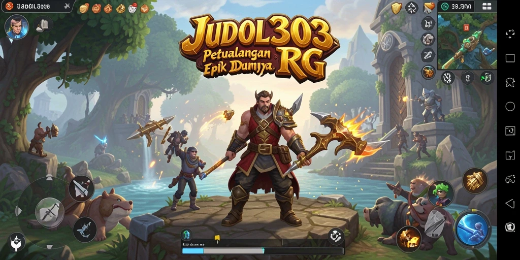 Screenshot menampilkan aksi mendebarkan dalam pertempuran RPG.