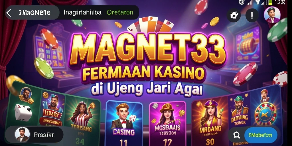 Screenshot gameplay menarik dari MAGNET33 yang menunjukkan keseruan bermain kasino.
