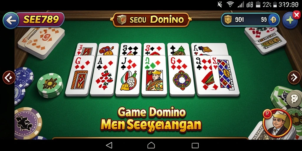 Tangkapan layar dari gameplay <strong>SEE789</strong> menampilkan serunya bermain Domino.